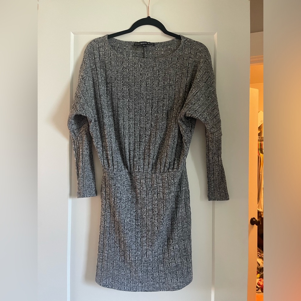 NanaMacs Heather Gray Long Sleeve Dress